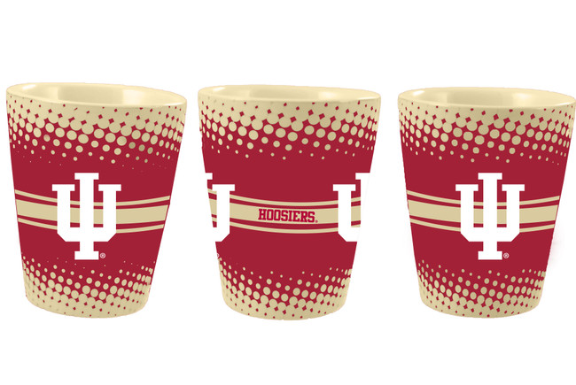 Indiana Hoosiers 2oz Full Wrap Collector Glass