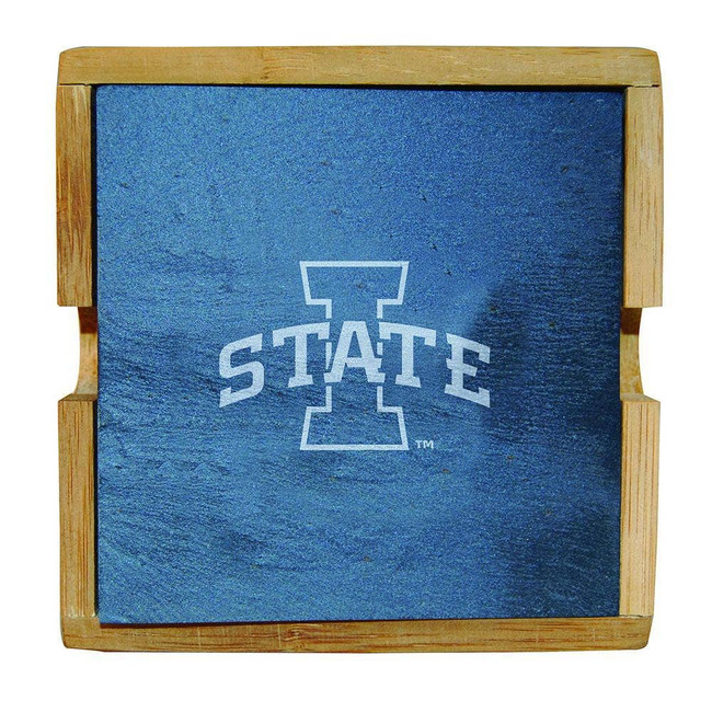 Iowa State Cyclones Slate Square Coaster Set