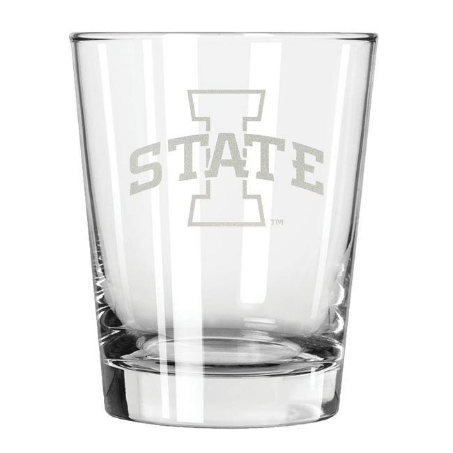 Iowa State Cyclones 15oz Old Fashioned w/Etched Logo