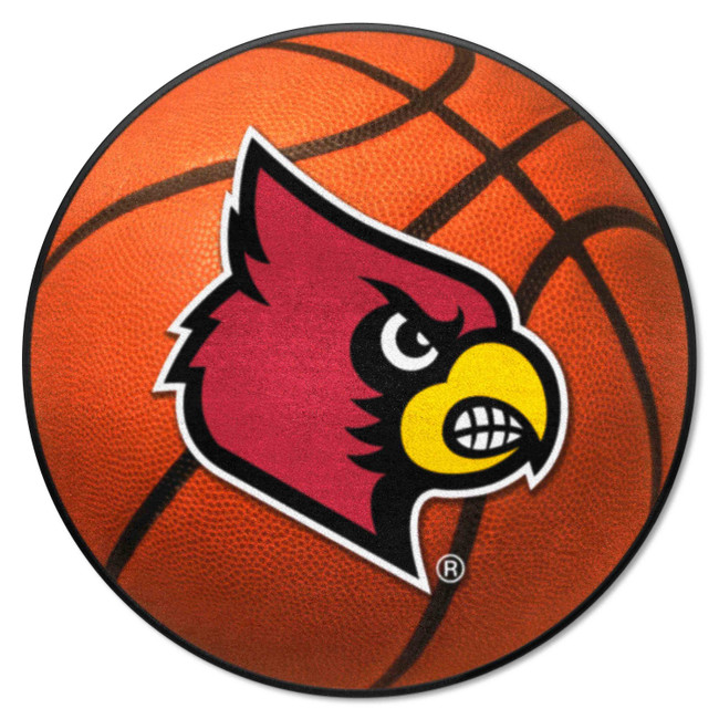 Louisville Cardinals Basketball Rug - 27in. Diameter A