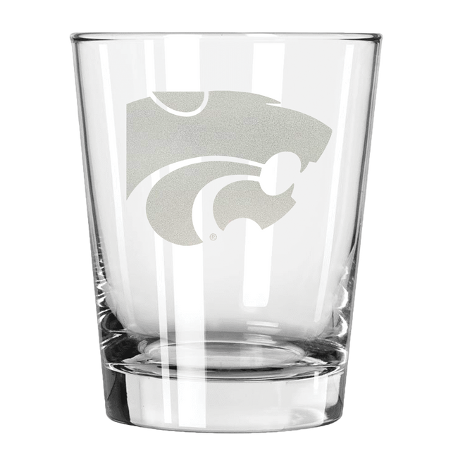 Kansas State Wildcats 15oz Old Fashioned w/Etched Logo