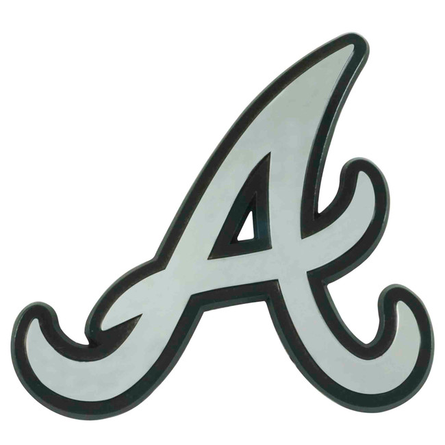 MLB - Atlanta Braves Chrome Emblem 3"x3.2"