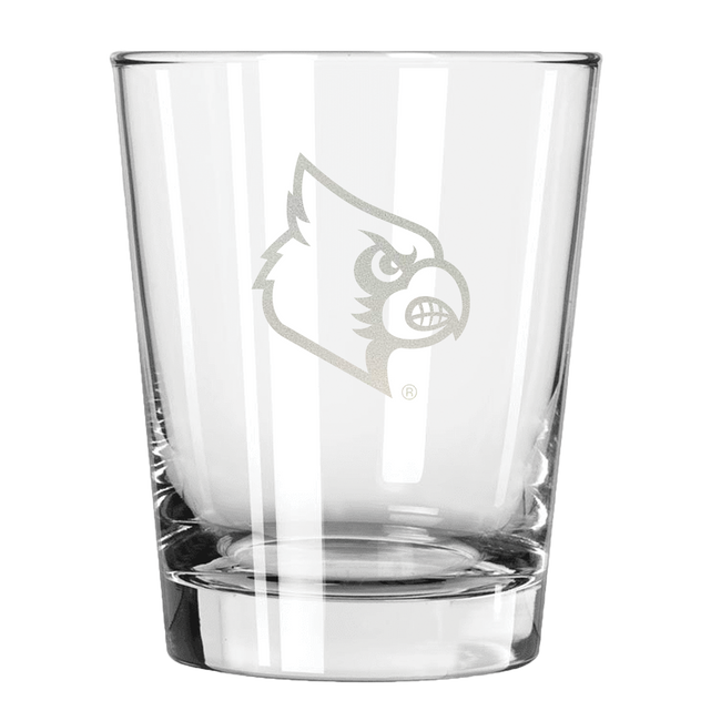 Louisville Cardinals 15oz Old Fashioned w/Etched Logo