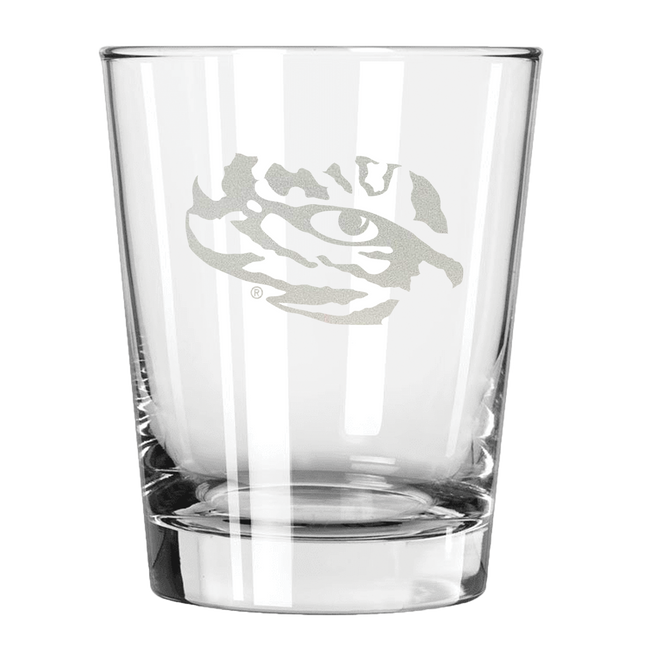 LSU Tigers 15oz Old Fashioned w/Etched Logo