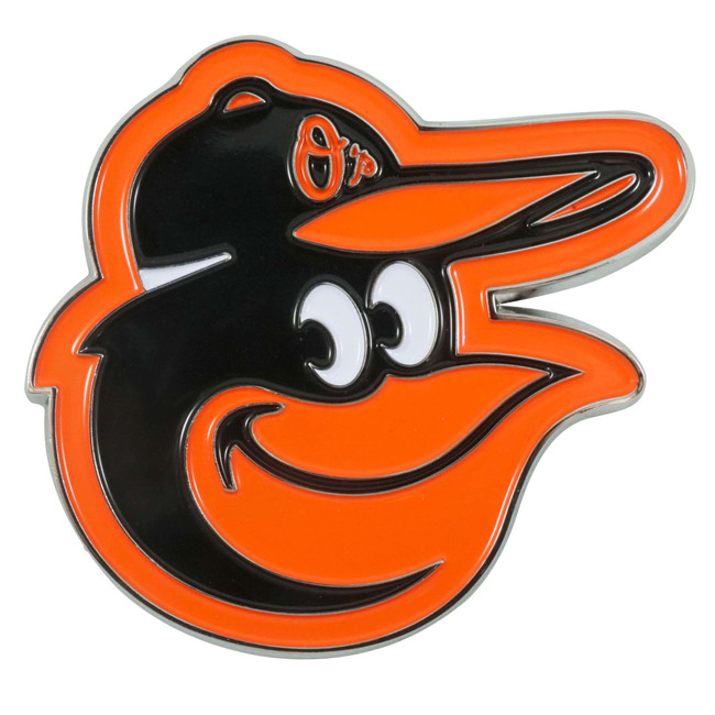 Baltimore Orioles 3D Color Metal Emblem Bird Head Primary Cap Logo