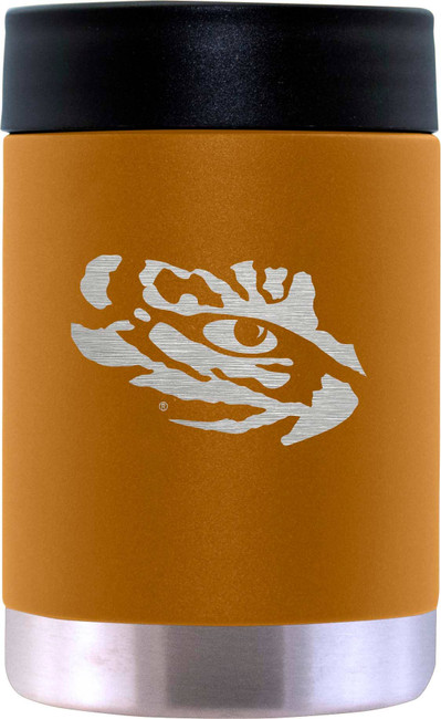 LSU Tigers 12oz Canyon Can Holder Etched Logo