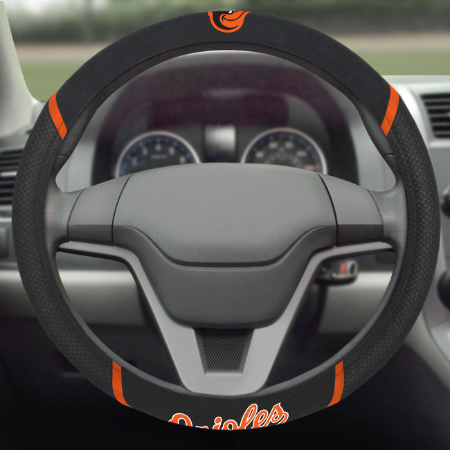 MLB - Baltimore Orioles Steering Wheel Cover 15"x15"