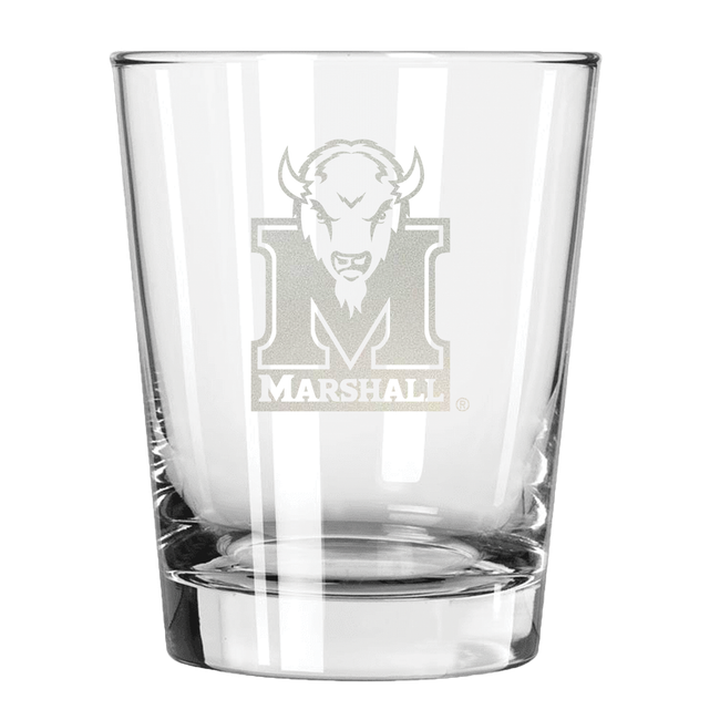 Marshall Thundering Herd 15oz Old Fashioned w/Etched Logo