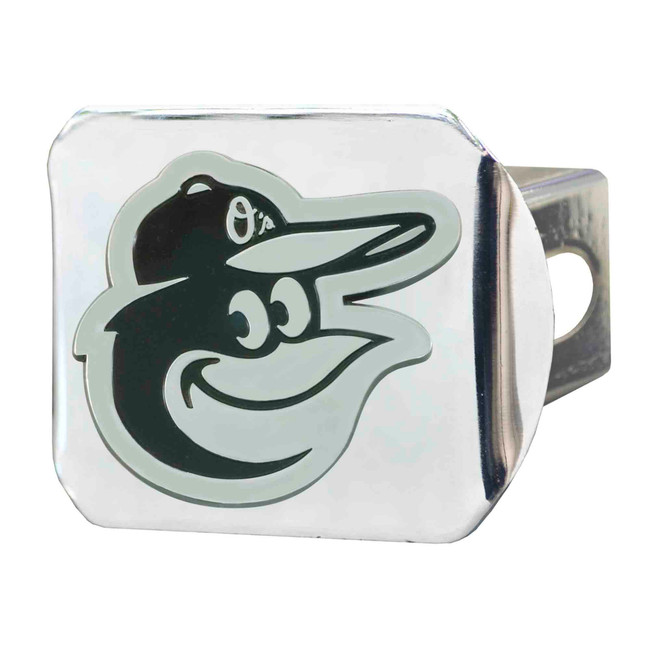 Baltimore Orioles Metal Hitch Cover with Metal 3D Emblem Bird Head Primary Cap Logo