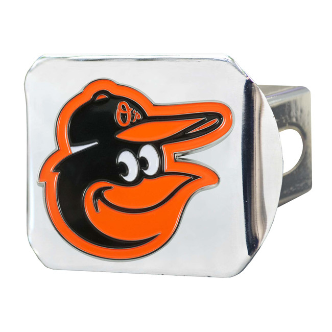 MLB - Baltimore Orioles Color Hitch - Chrome 3.4"x4"