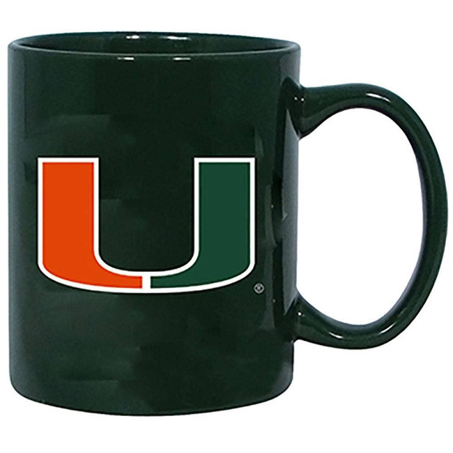 Miami Hurricanes 11oz Colored Ceramic Mug