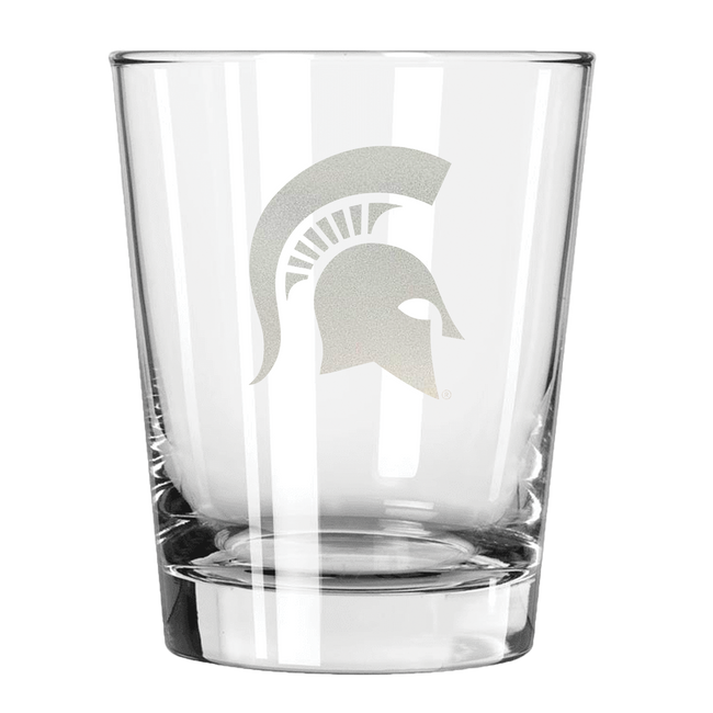 Michigan State Spartans 15oz Old Fashioned w/Etched Logo