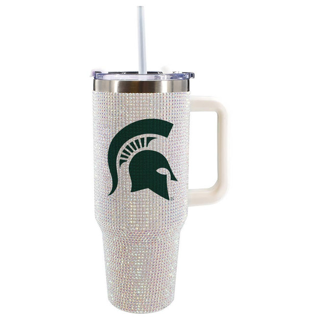 Michigan State Spartans 40oz Bling Tumbler