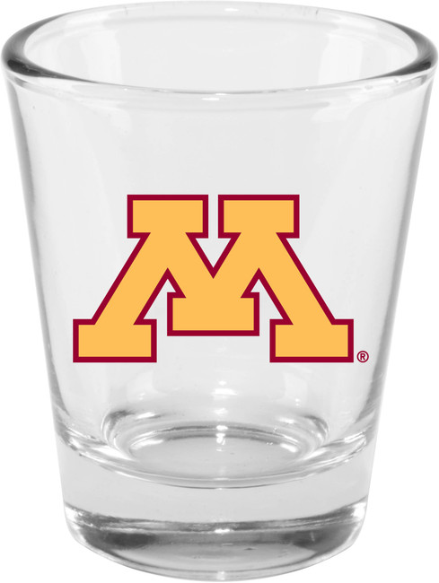 Minnesota Golden Gophers 2oz Clear Collector Glass