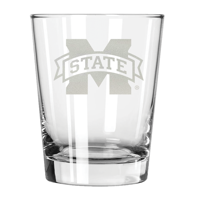 Mississippi State 15oz Old Fashioned w/Etched Logo