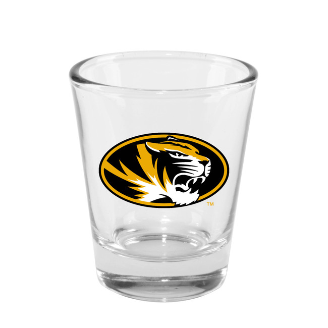 Missouri Tigers 2oz Clear Collector Glass