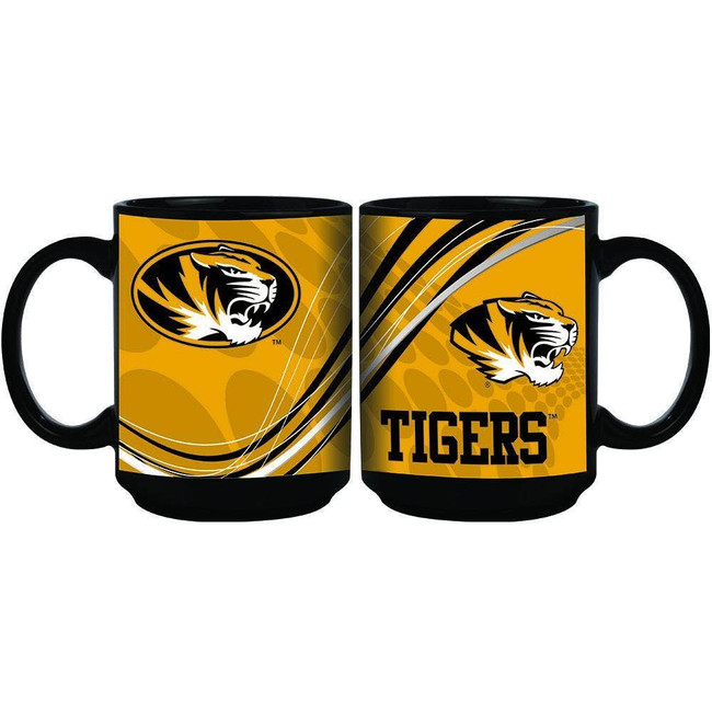Missouri Tigers 15oz Dynamic Black Mug