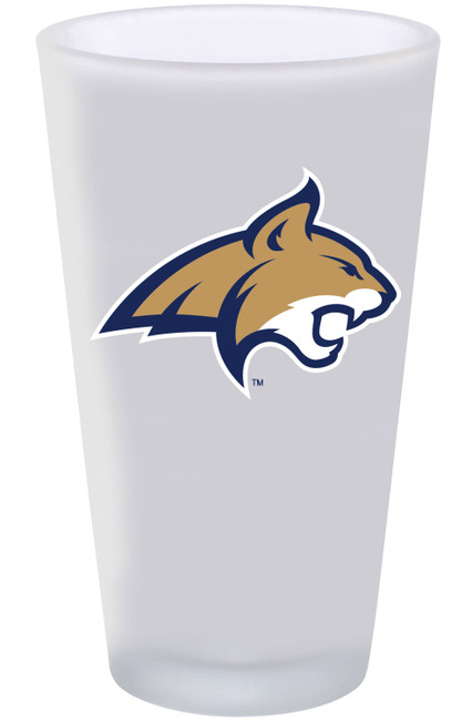 Montana State Bobcats 16oz Frosted Pint Glass Color Logo