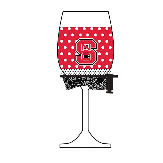NC State Wolfpack Wine Glass Woozie