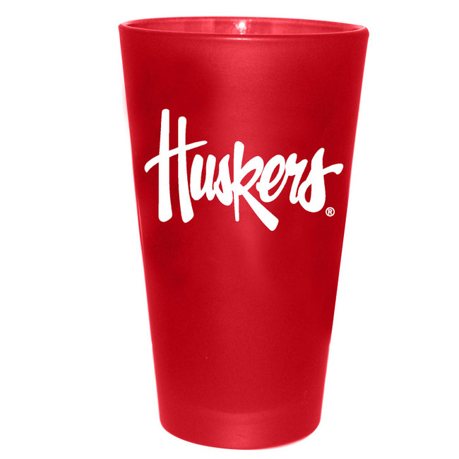 Nebraska Cornhuskers 16oz Color Frosted Pint Color Logo