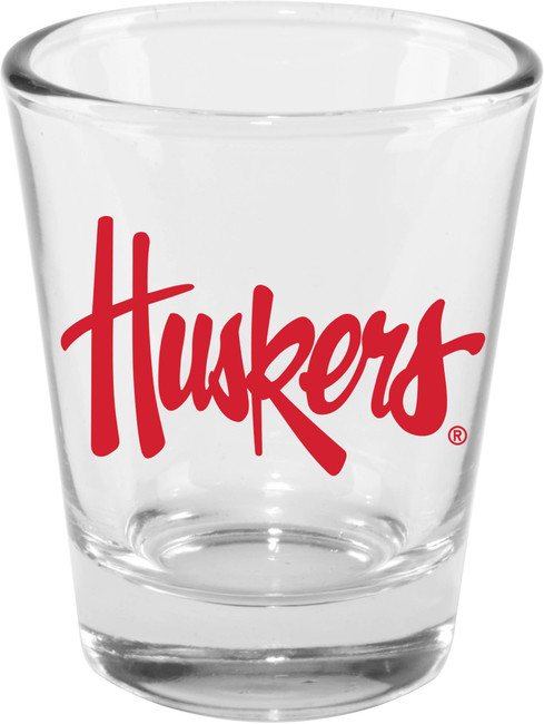 Nebraska Cornhuskers 2oz Clear Collector Glass