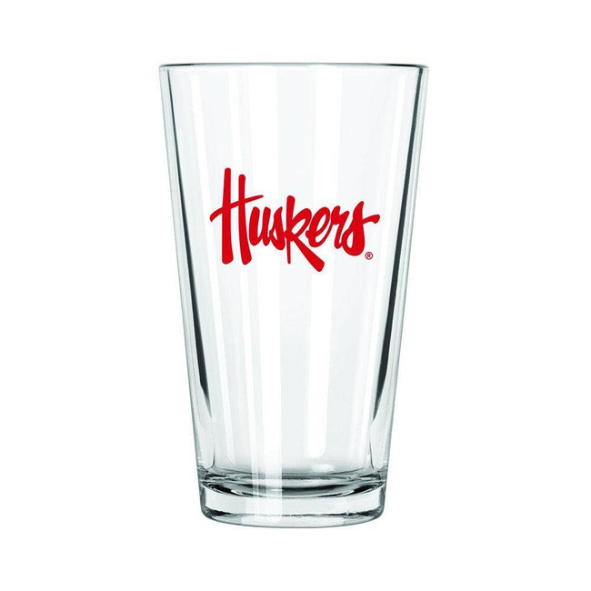 Nebraska Cornhuskers 16oz Pint Glass w/Color Logo
