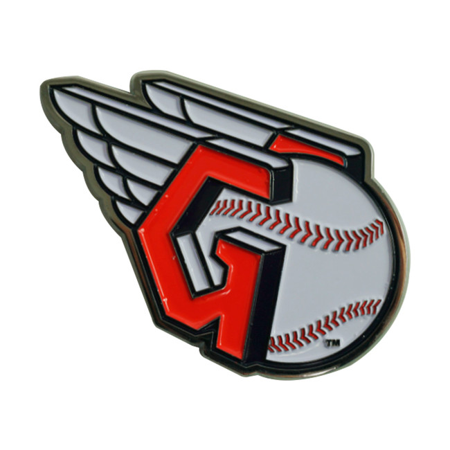 Cleveland Guardians 3D Color Metal Emblem Guardians Fastball Primary Logo