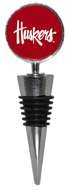 Nebraska Cornhuskers Stainless Steel Wine Stopper