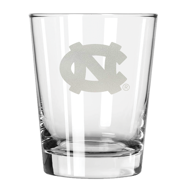 North Carolina Tar Heels 15oz Old Fashioned w/Etched Logo