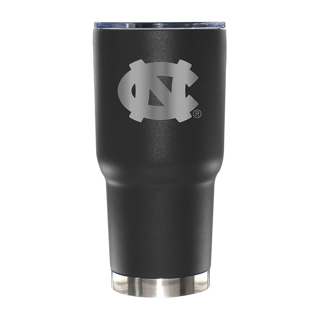North Carolina Tar Heels 30oz Black Etched Tumbler
