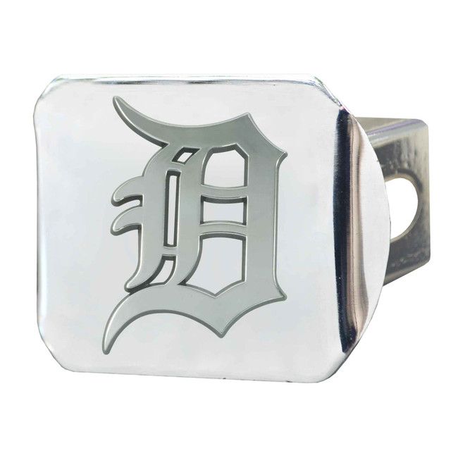 Detroit Tigers Metal Hitch Cover with Metal 3D Emblem D Primary Cap Logo