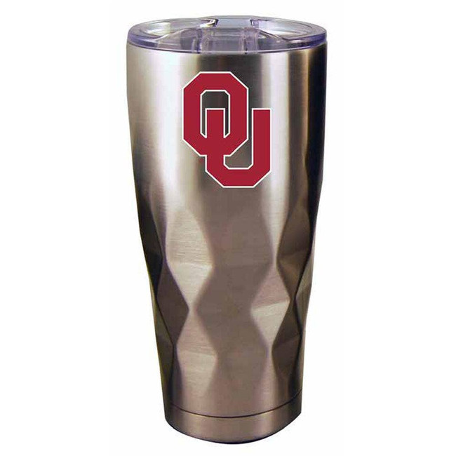 Oklahoma Sooners 22oz Stainless Steel Diamond Tumbler