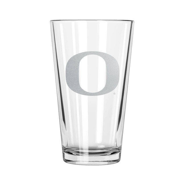 Oregon Ducks 16oz Pint Glass w/Etched Logo