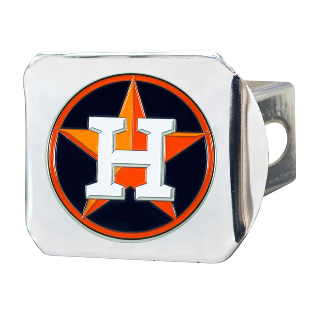 MLB - Houston Astros Color Hitch - Chrome 3.4"x4"