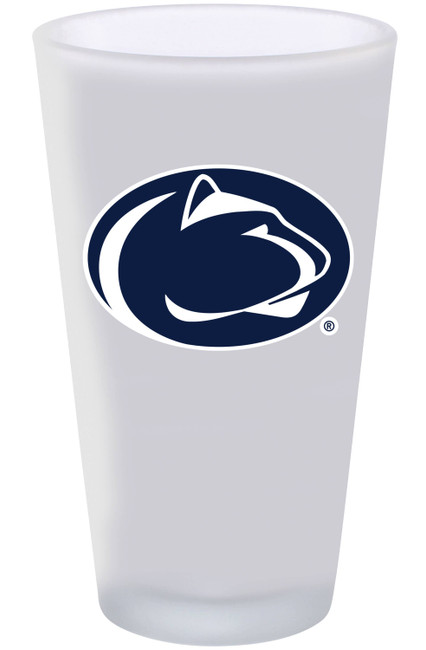 Penn State Nittany Lions 16oz Frosted Pint Glass Color Logo