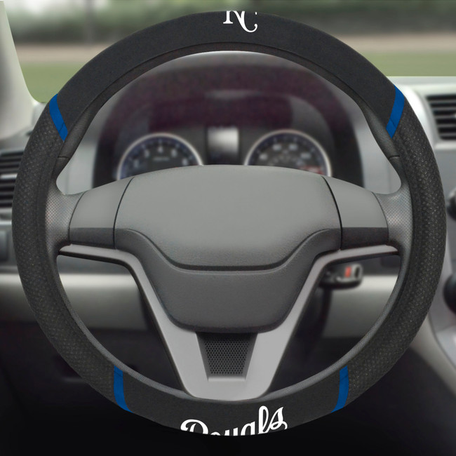 MLB - Kansas City Royals Steering Wheel Cover 15"x15"