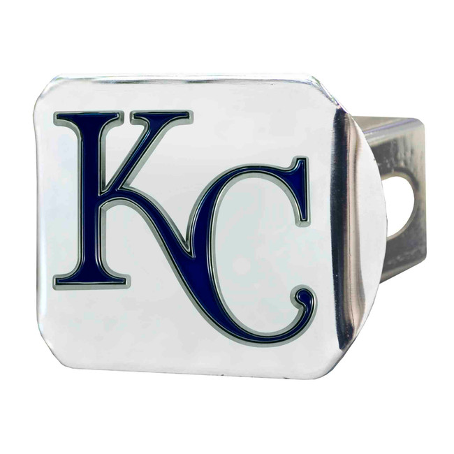 MLB - Kansas City Royals Color Hitch - Chrome 3.4"x4"