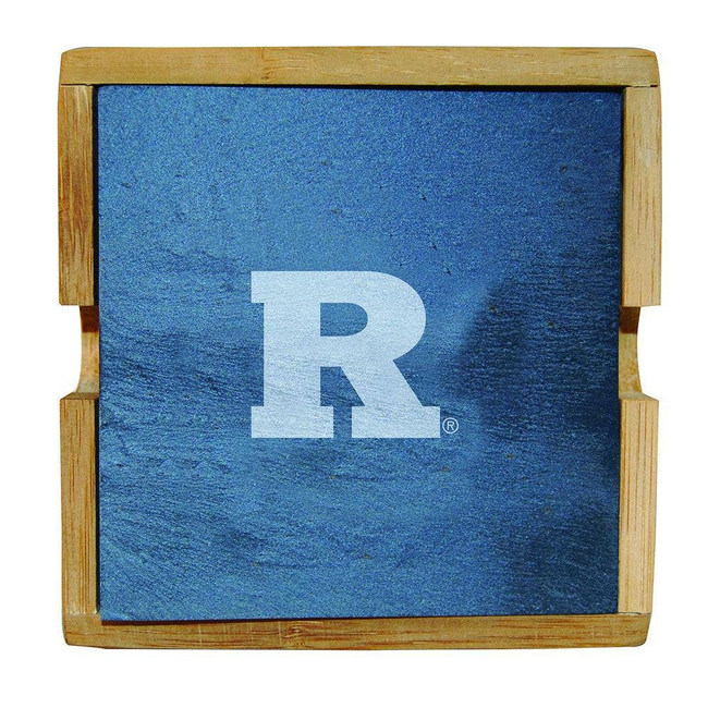 Rutgers Scarlet Knights Slate Square Coaster Set
