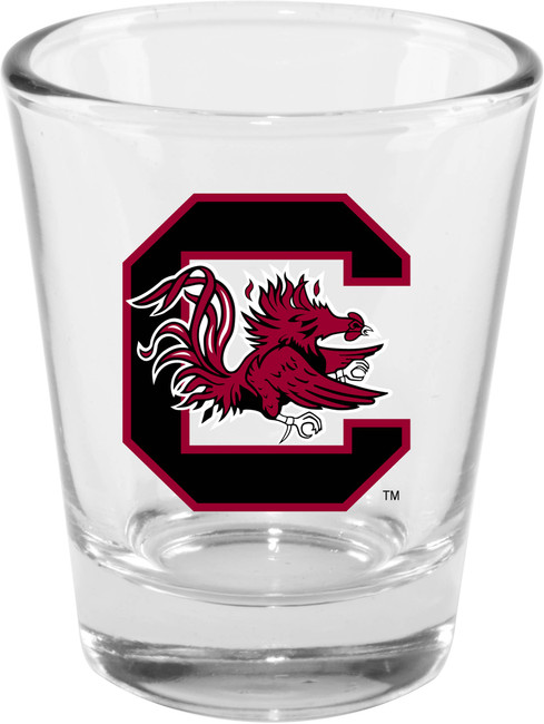 South Carolina Gamecocks 2oz Clear Collector Glass