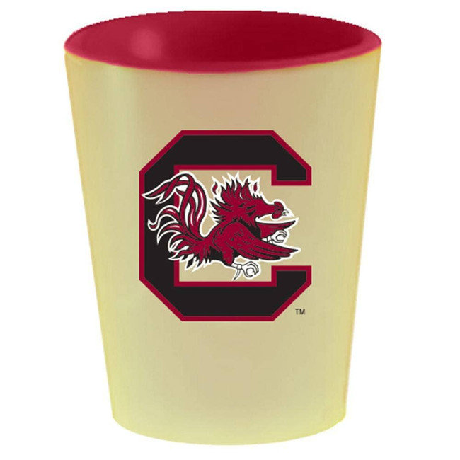 South Carolina Gamecocks 2oz Inner Color Ceramic Shot Glass