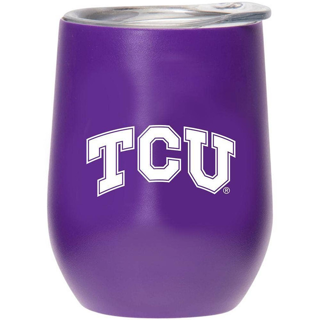 TCU Horned Frogs Matte Stemless Tumbler