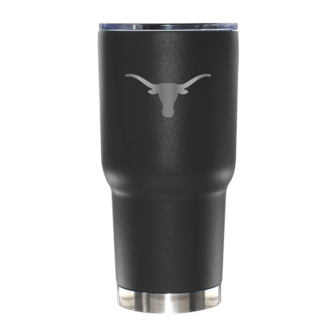 Texas Longhorns 30oz Black Etched Tumbler