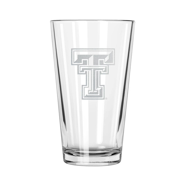 Texas Tech Red Raiders 16oz Pint Glass w/Etched Logo