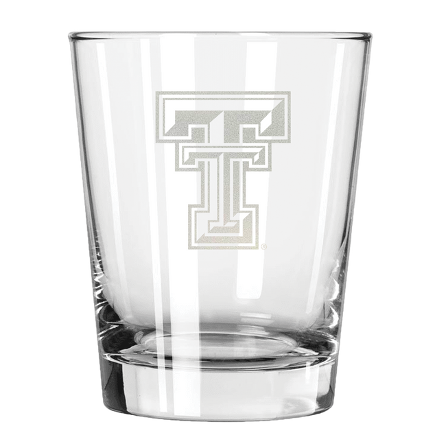 Texas Tech Red Raiders 15oz Old Fashioned w/Etched Logo