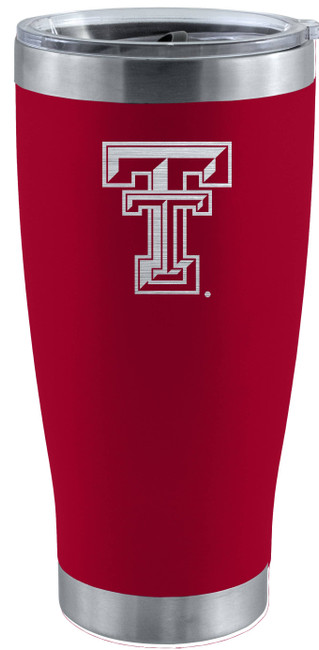 Texas Tech Red Raiders 20oz Red Tumbler w/Etched Logo