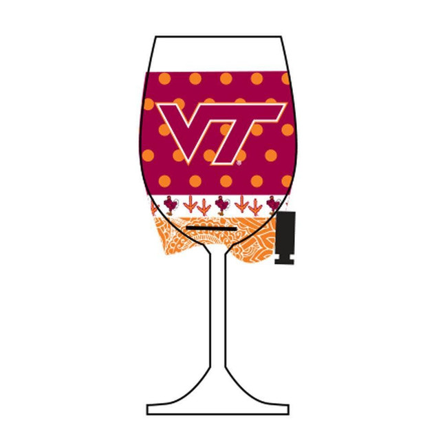 Virginia Tech Hokies Wine Glass Woozie