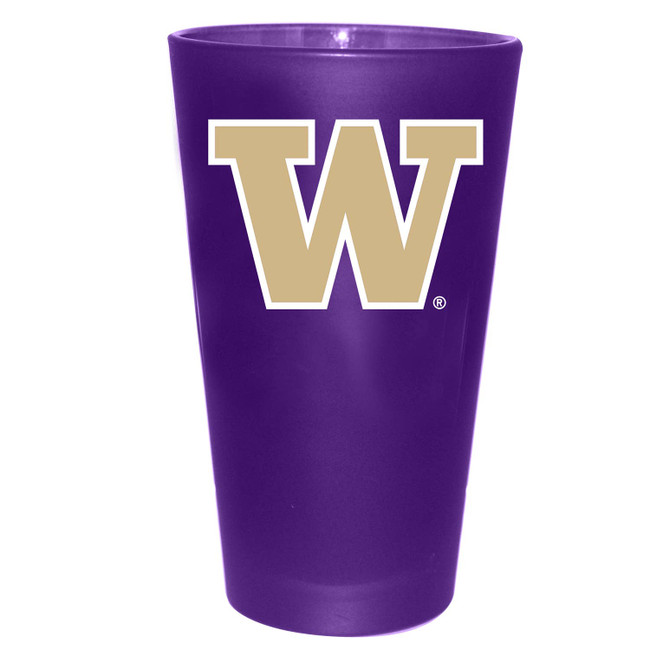 Washington Huskies 16oz Color Frosted Pint Color Logo
