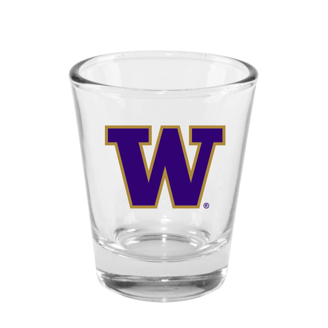 Washington Huskies 2oz Clear Collector Glass