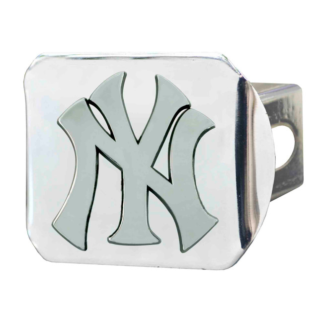 New York Yankees Metal Hitch Cover with Metal 3D Emblem NY Cap Logo