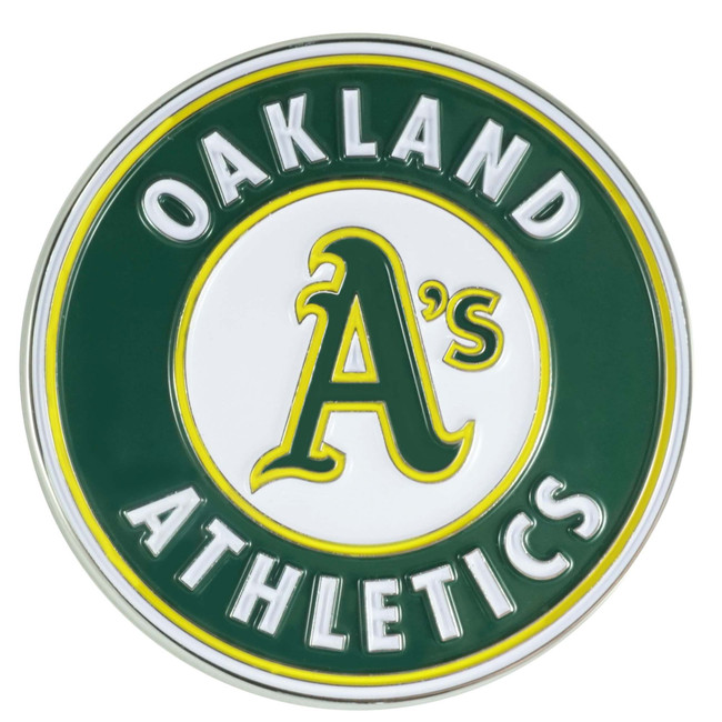 Oakland Athletics 3D Color Metal Emblem Circular Athletics Primary Logo
